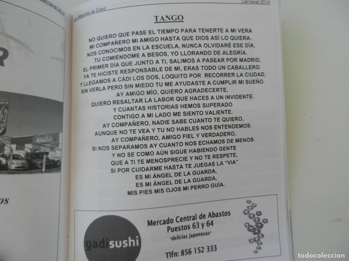 CDs de m&uacute;sica: LIBRETO + CD LOS MAYORES DE EDAD - CARNAVAL DE CADIZ 2014 - Foto 5