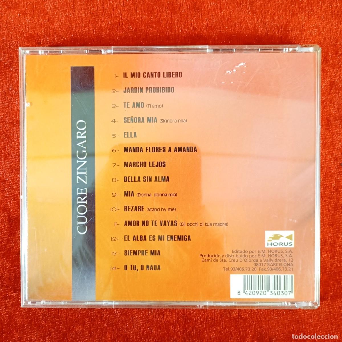 CDs de m&uacute;sica: JUNCO - CUORE ZINGARO (CORAZON GITANO) - CD-34030 - CD - DISCO DE M&Uacute;SICA / 3535 - Foto 2
