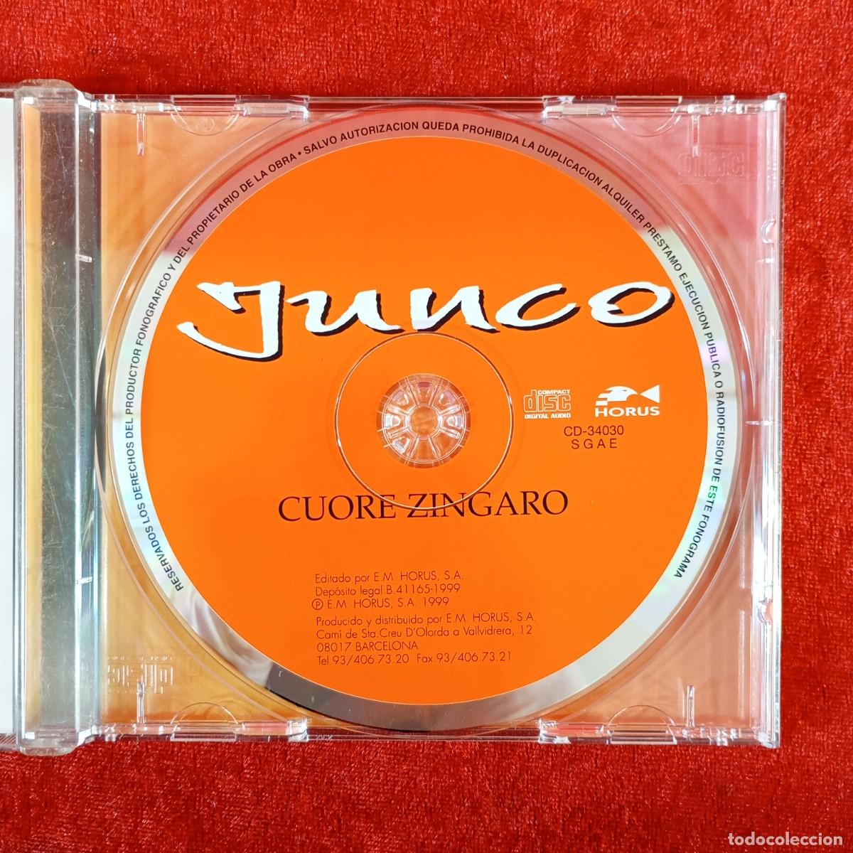 CDs de m&uacute;sica: JUNCO - CUORE ZINGARO (CORAZON GITANO) - CD-34030 - CD - DISCO DE M&Uacute;SICA / 3535 - Foto 4