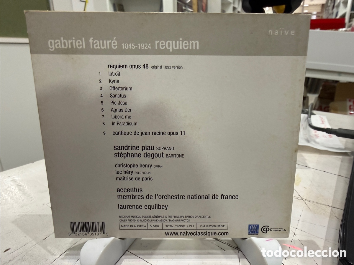 CDs de m&uacute;sica: Faur&eacute; - Laurence Equilbey - Requiem (CD) - Foto 2