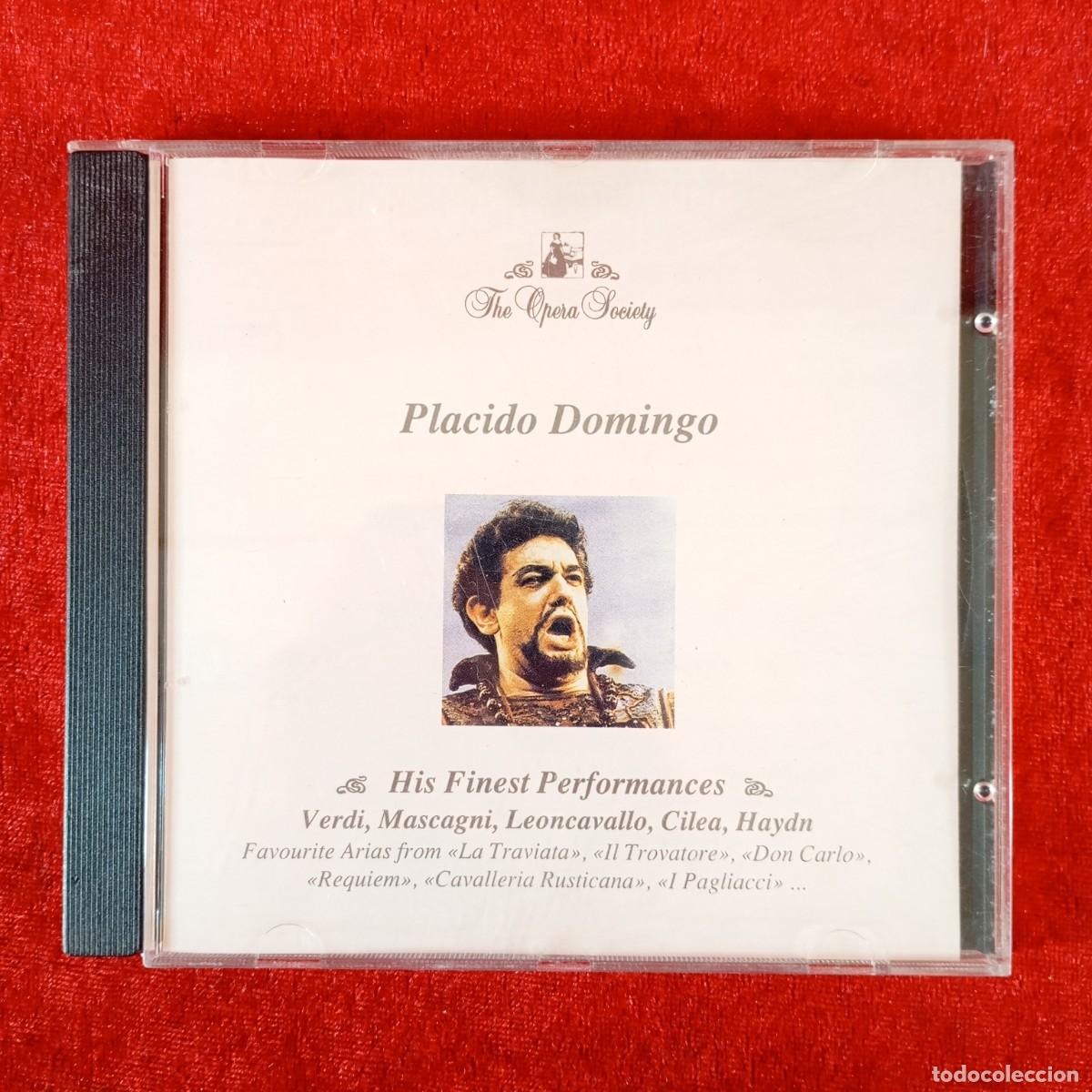 CDs de M&uacute;sica: PLACIDO DOMINGO - THE OPERA SOCIETY - HIS FINEST PERFORMANCES - CD - DISCO DE M&Uacute;SICA / 3572