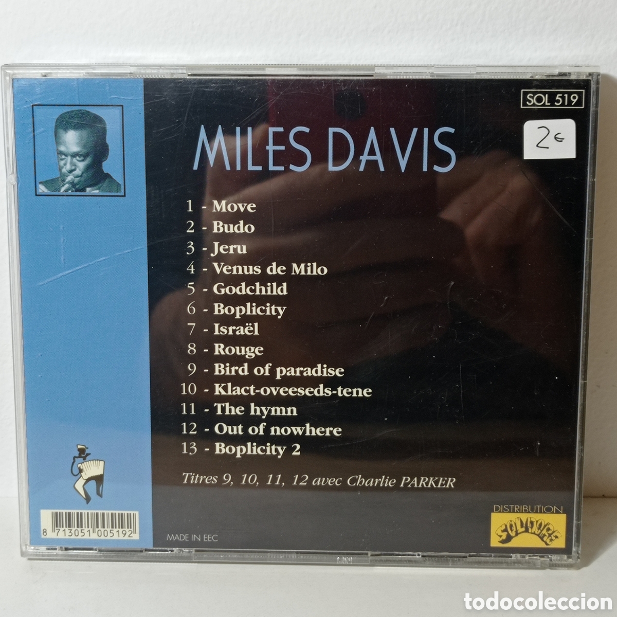 CDs de m&uacute;sica: MILES DAVIS, BOPLICITY (1947-49) - Foto 2