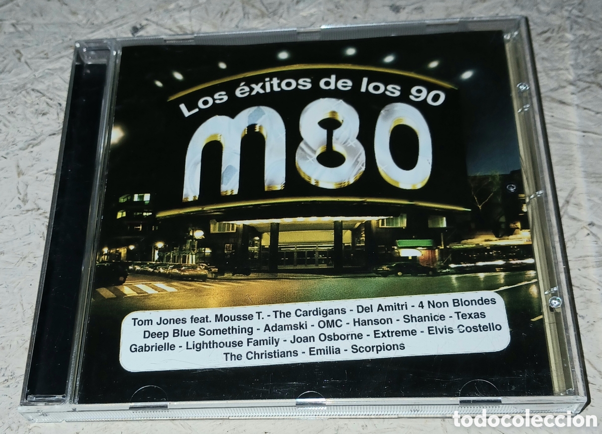CDs de M&uacute;sica: CD M80 Radio Los &Eacute;xitos De Los 90 - Tom Jones, Cardigans, Scorpions,....Varios artistas