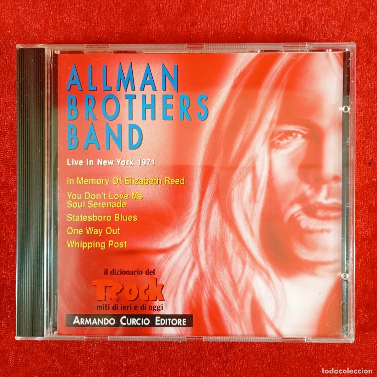 CDs de M&uacute;sica: ALLMAN BROTHERS BAND - ARMANDO CURCIO EDITORE - LIVE IN NEW YORK 1971 - CD - DISCO DE M&Uacute;SICA / 3706