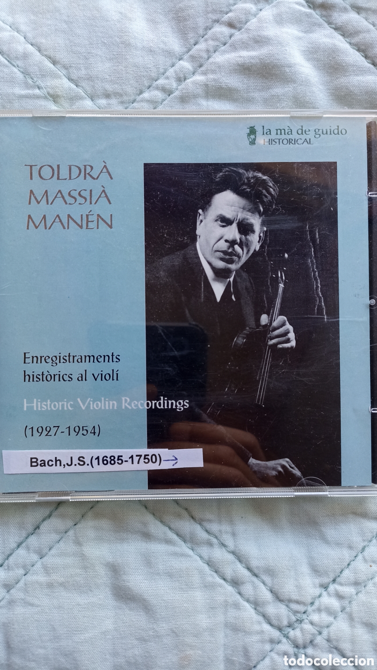 CDs de M&uacute;sica: .1CD Eduard Toldr&agrave;, Francesc Massi&agrave; y Joan Man&eacute;n.