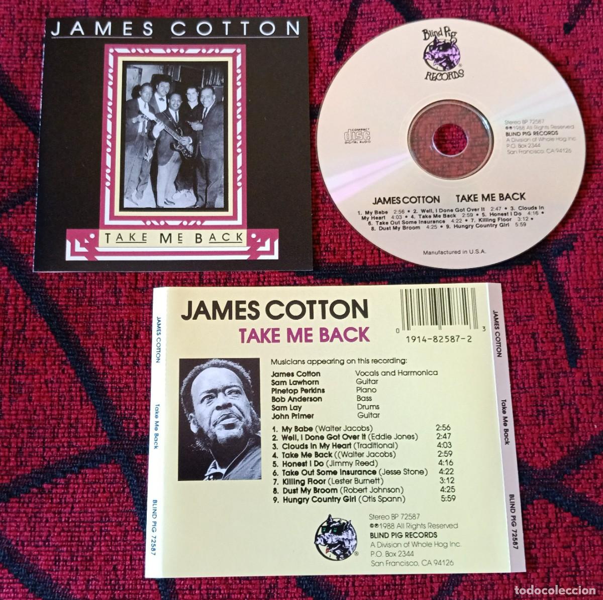 CDs de M&uacute;sica: JAMES COTTON ** Take Me Back ** 1988 USA CD
