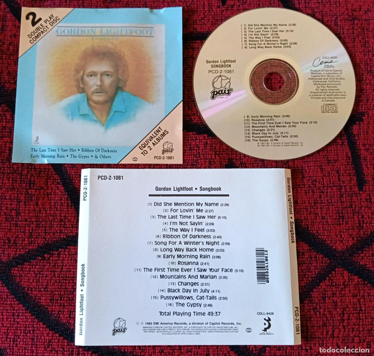 CDs de M&uacute;sica: GORDON LIGHTFOOT ** Songbook ** 1985 USA CD