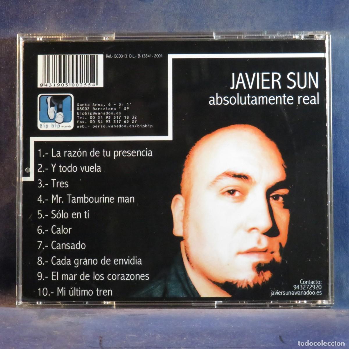 CDs de m&uacute;sica: JAVIER SUN &ndash; ABSOLUTAMENTE REAL - CD - Foto 2