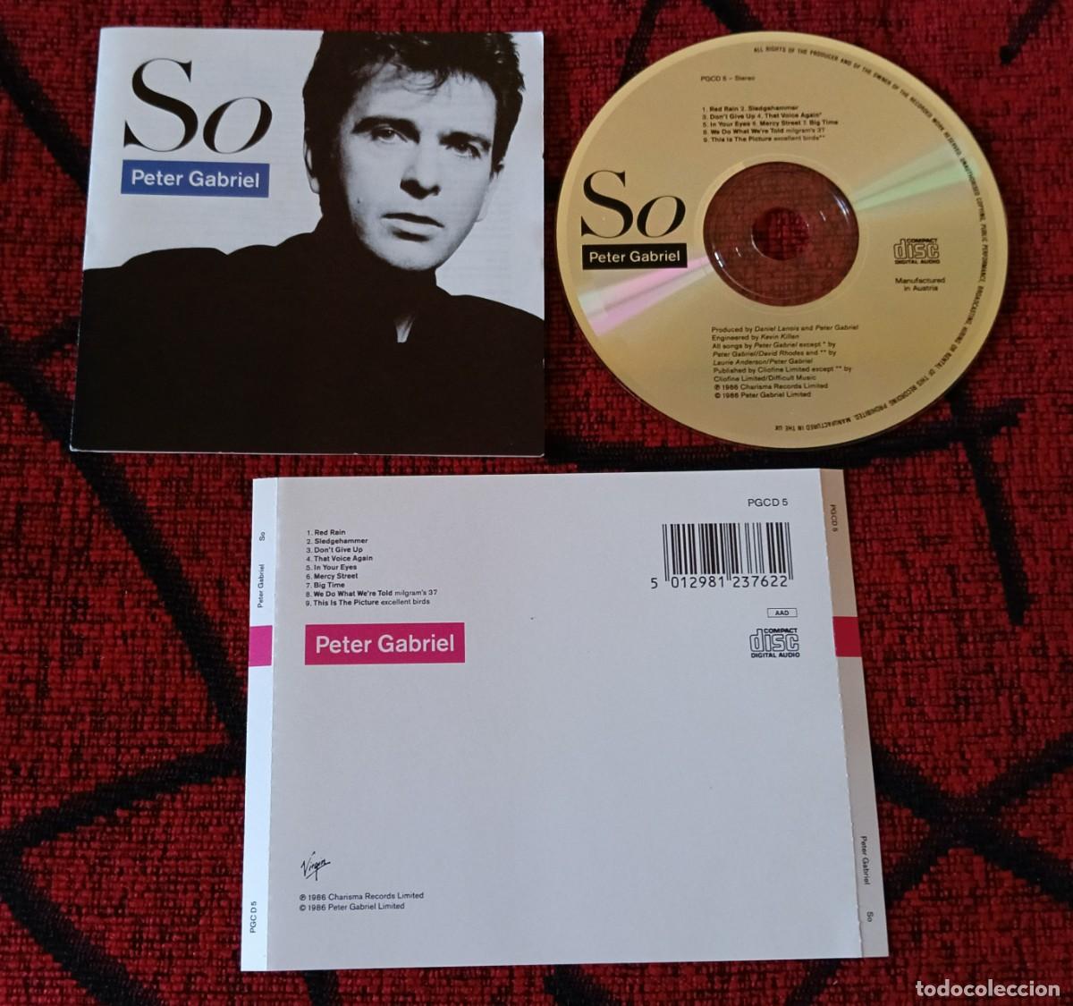 CDs de m&uacute;sica: PETER GABRIEL ** So ** 1986 AUSTRIA CD - Foto 1