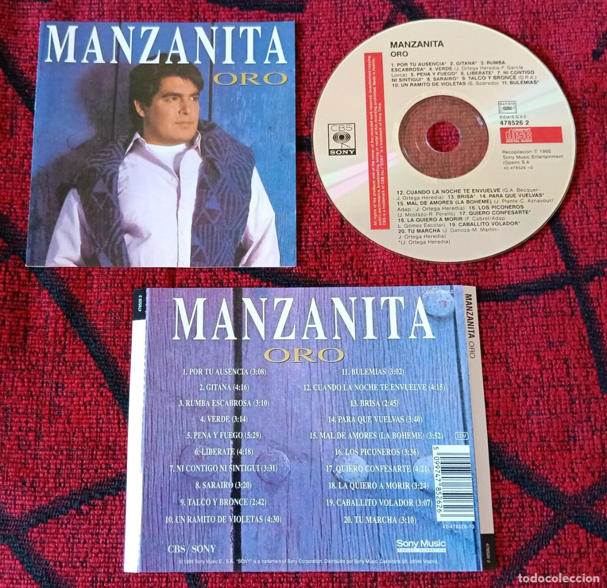 CDs de M&uacute;sica: MANZANITA ** Oro ** CD 1995