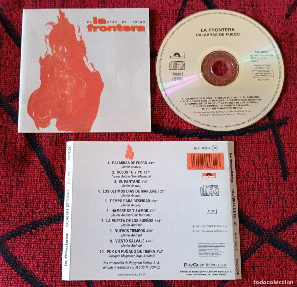 CDs de M&uacute;sica: LA FRONTERA ** Palabras De Fuego ** CD 1991