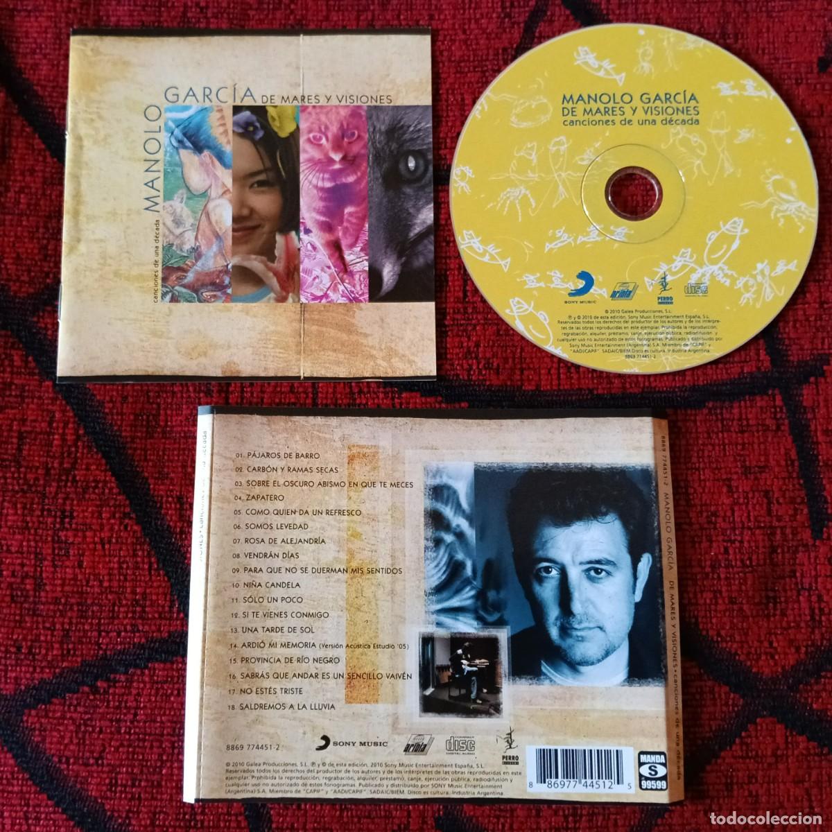 CDs de M&uacute;sica: MANOLO GARCIA *De Mares Y Visiones - Canciones De Una D&eacute;cada* CD 2010 ARGENTINA