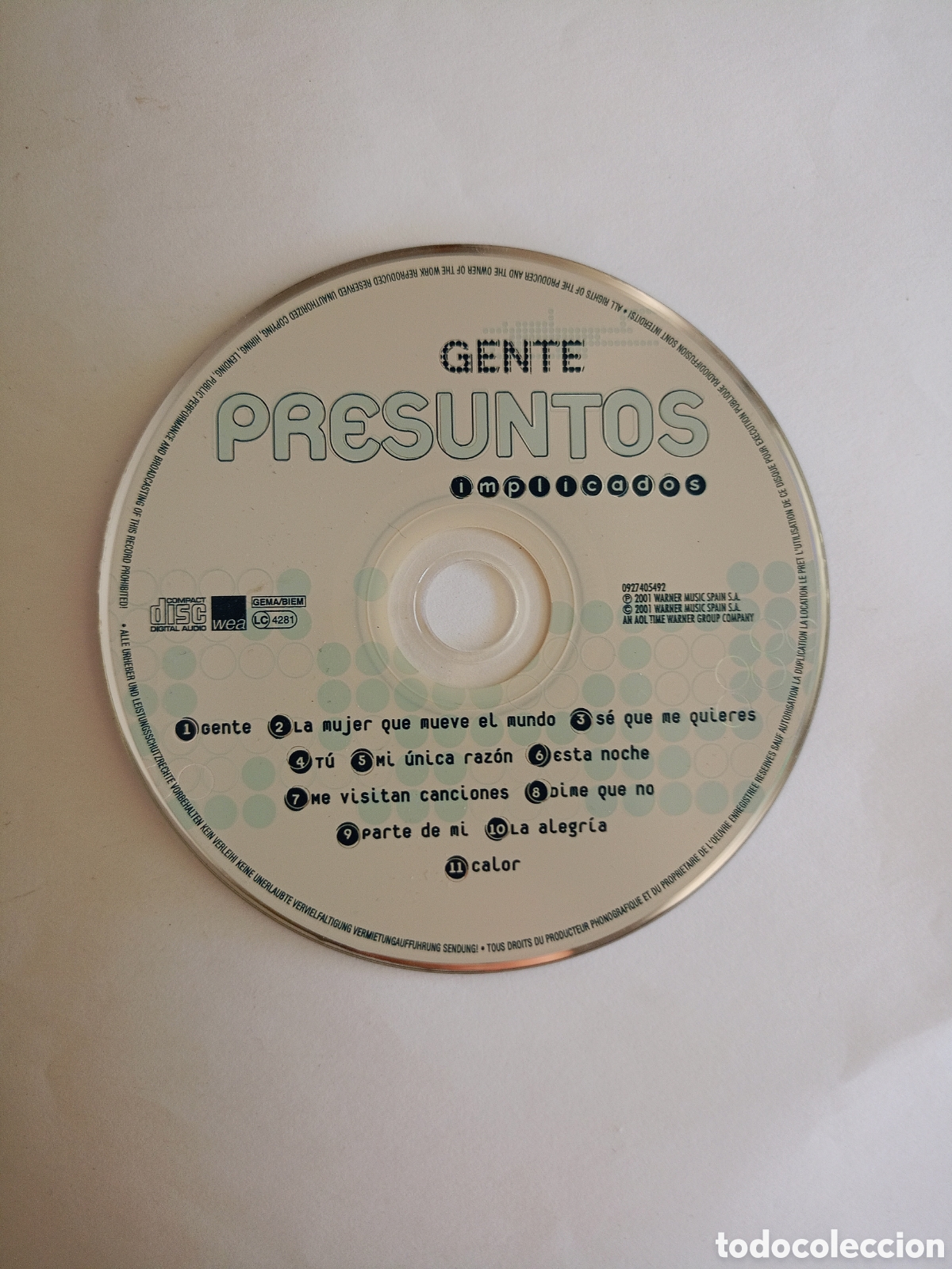 CDs de m&uacute;sica: Presuntos implicados gente solo cd - Foto 1