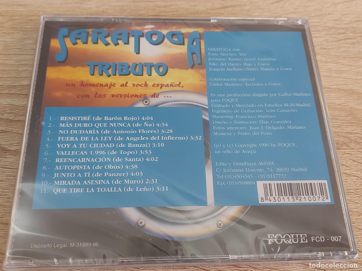 CDs de m&uacute;sica: CD SARATOGA TRIBUTO PRECINTADO - Foto 2