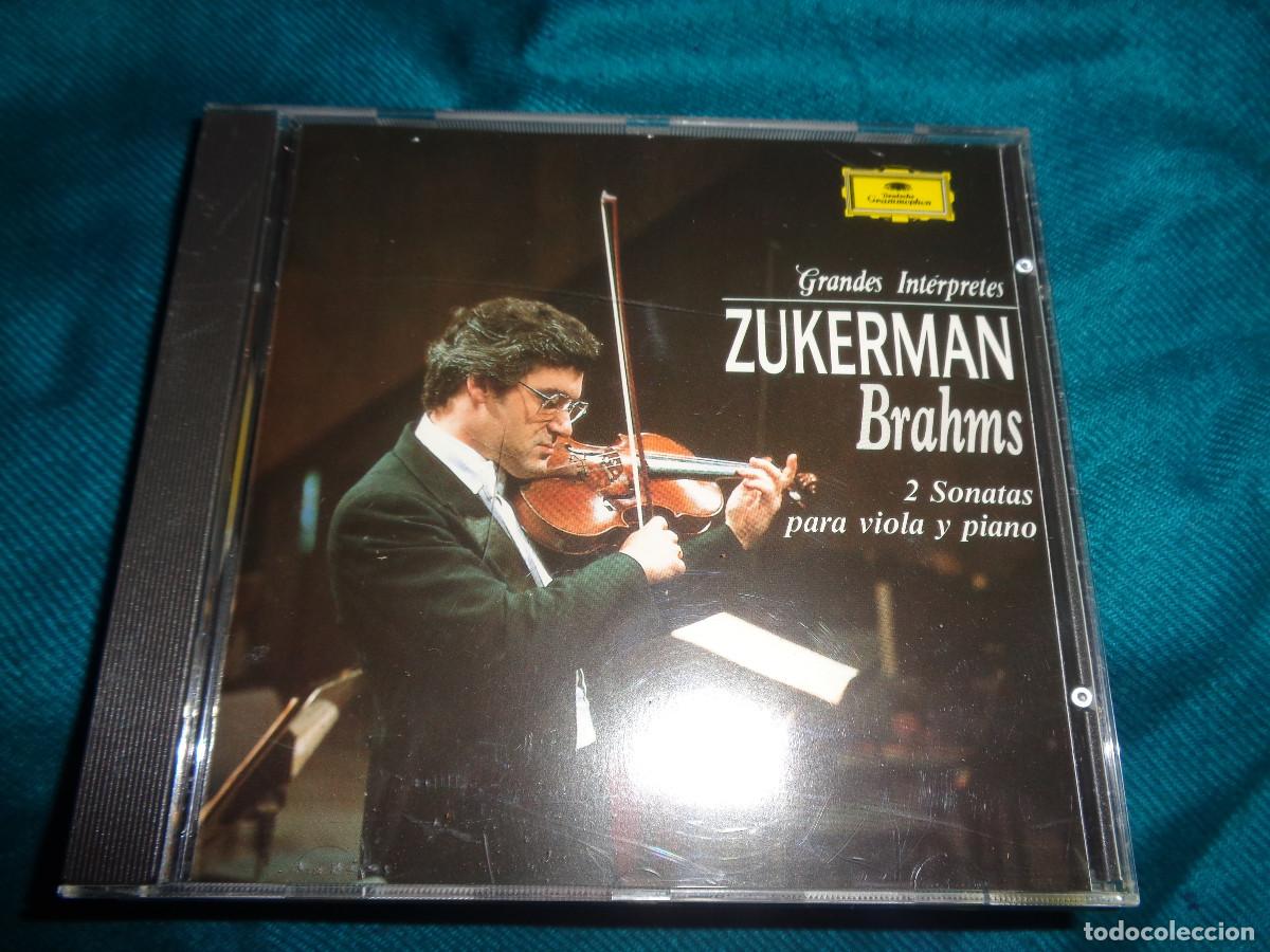 CDs de M&uacute;sica: ZUKERMAN. BRAHMS. 2 SONATAS PARA VIOLA Y PIANO. GRANDES INTERPRETES. CD. IMPECABLE(#)