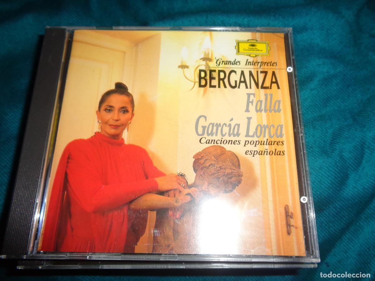 CDs de M&uacute;sica: TERESA BERGANZA. FALLA / GARCIA LORCA. CANCIONES POPULARES. GRANDES INTERPRETES. CD. IMPECABLE(#)