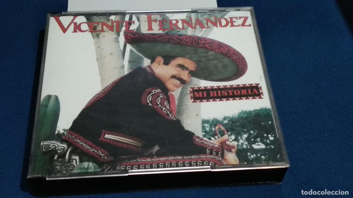 CDs de M&uacute;sica: VICENTE FERNANDEZ. MI HISTORIA. DOBLE CD 2 CD&acute;S 1992 EPIC CON LAS 23 MEJORES CANCIONES DEL REY