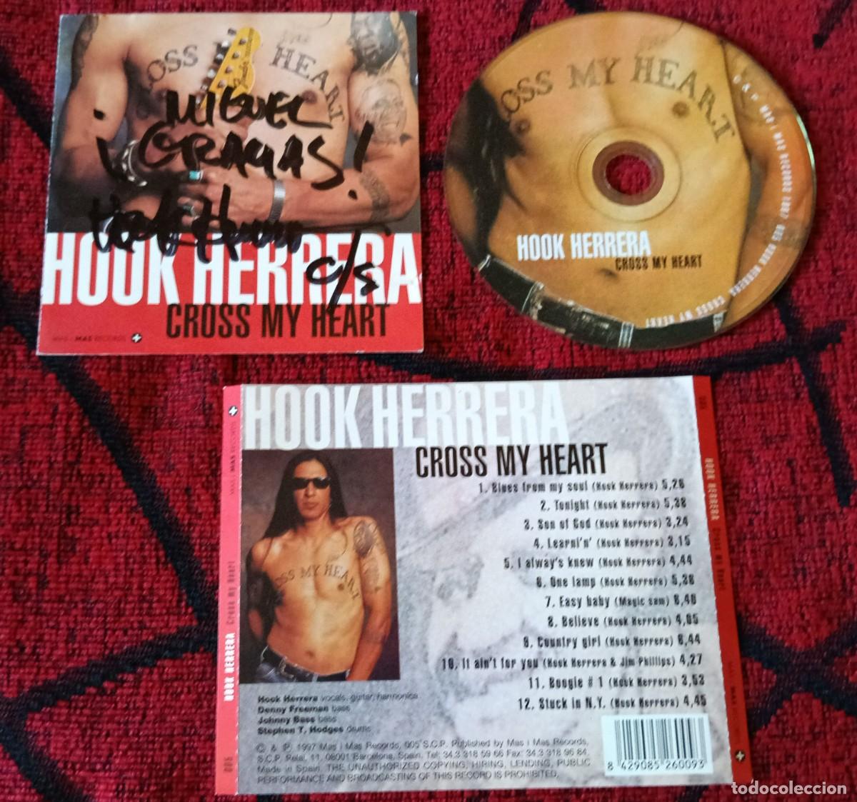 CDs de M&uacute;sica: HOOK HERRERA ** Cross My Heart ** CD 1997 **FIRMADO Y DEDICADO**