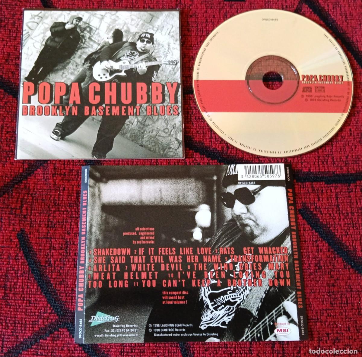 CDs de M&uacute;sica: POPA CHUBBY ** Brooklyn Basement Blues ** CD 1998
