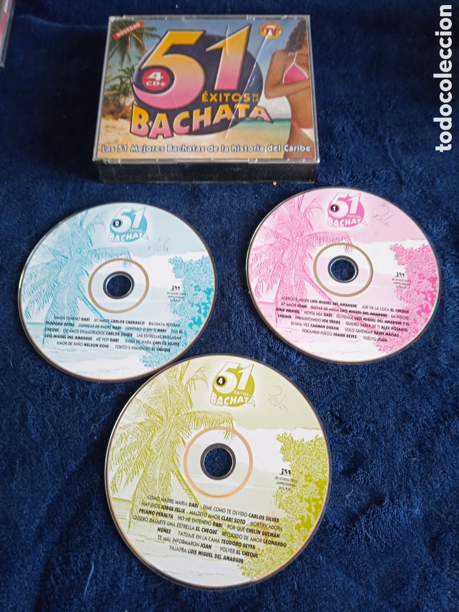 CDs de M&uacute;sica: CD - 51 &Eacute;XITOS DE LA BACHATA -CONTIENE 3 CDS -FALTA UNO