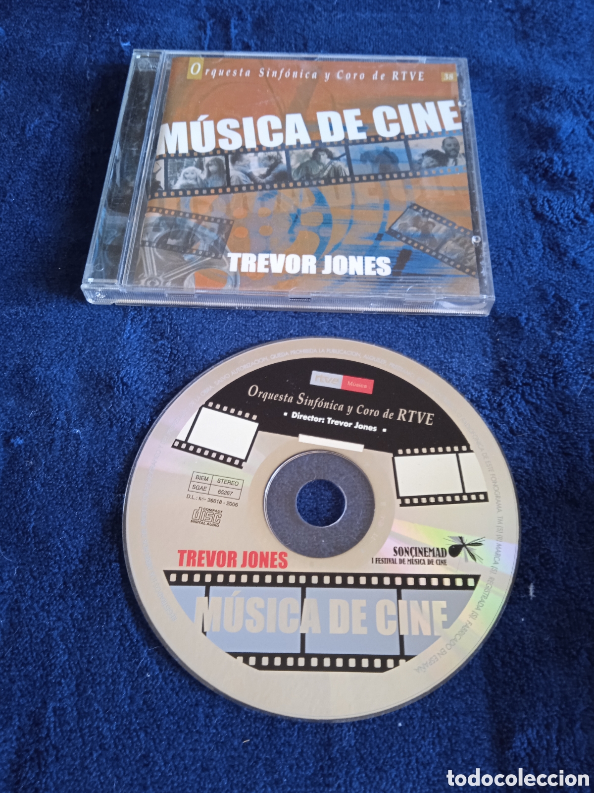 CDs de M&uacute;sica: CD - MUSICA CINE - TREVOR JONES, ORQUESTA SINF&Oacute;NICA Y CORO DE RTVE