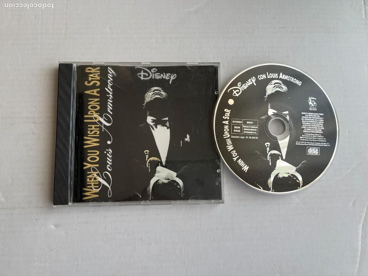 CDs de M&uacute;sica: LOUIS ARMSTRONG DISNEY SONGS WHEN YOU WISH UPON A STAR - CD MUSICA KREATEN