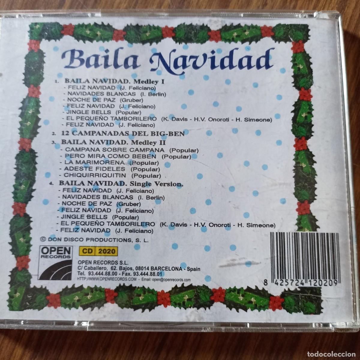 CDs de M&uacute;sica: Baila Navidad, colecci&oacute;n de canciones de Navidad.
