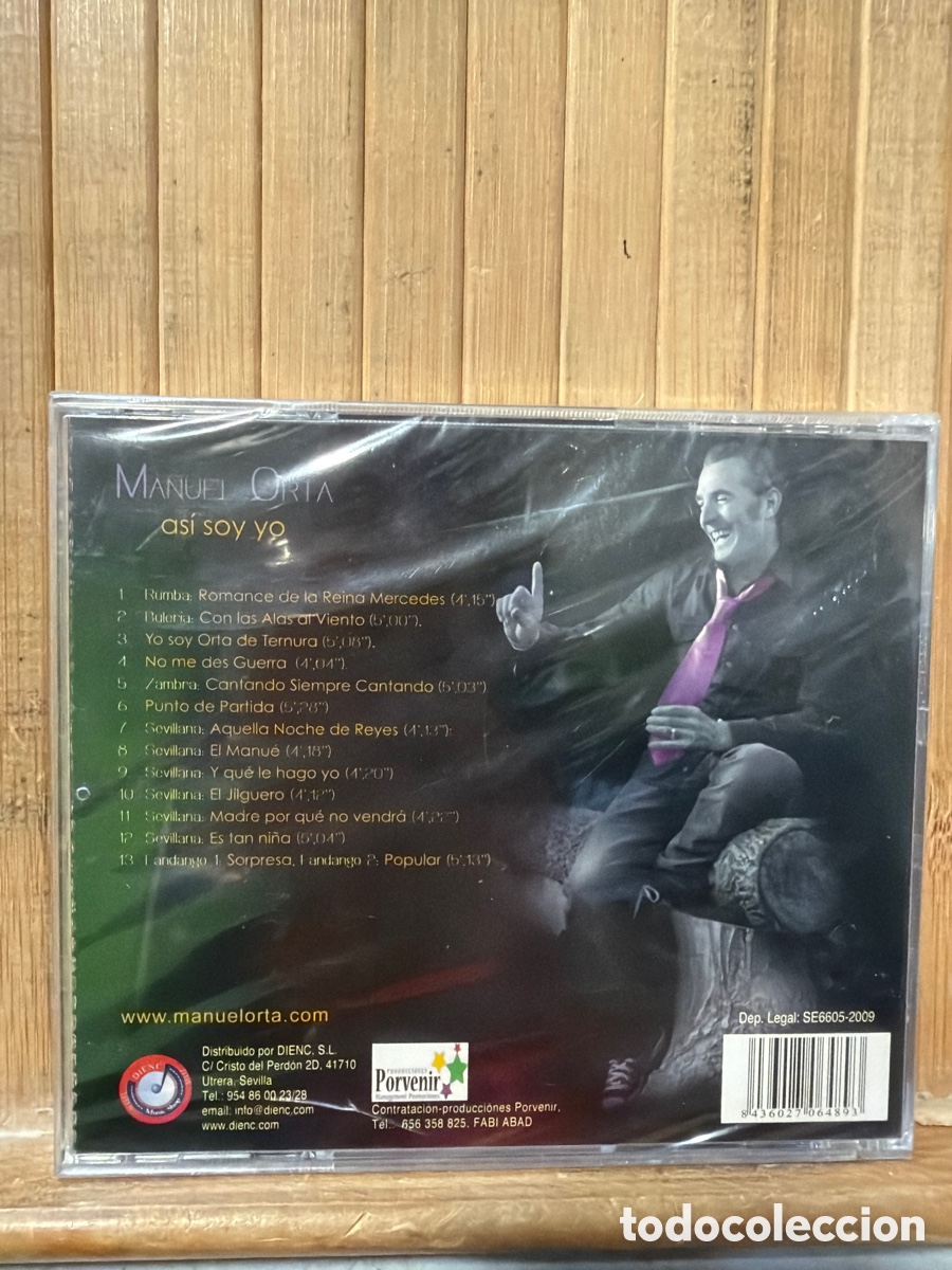 CDs de m&uacute;sica: Manuel Orta &ldquo; As&iacute; soy yo &ldquo; CD - Precintado - - Foto 2