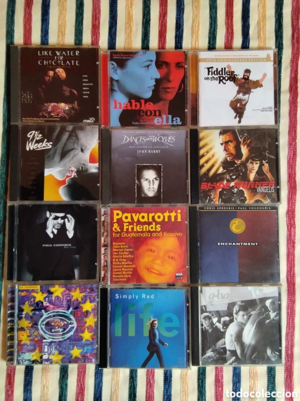 CDs de M&uacute;sica: ​Lote / Colecci&oacute;n +30 CDs Originales - Pop, Rock 80s/90s, BSO, Cl&aacute;sica - Beatles, U2, Vangelis...