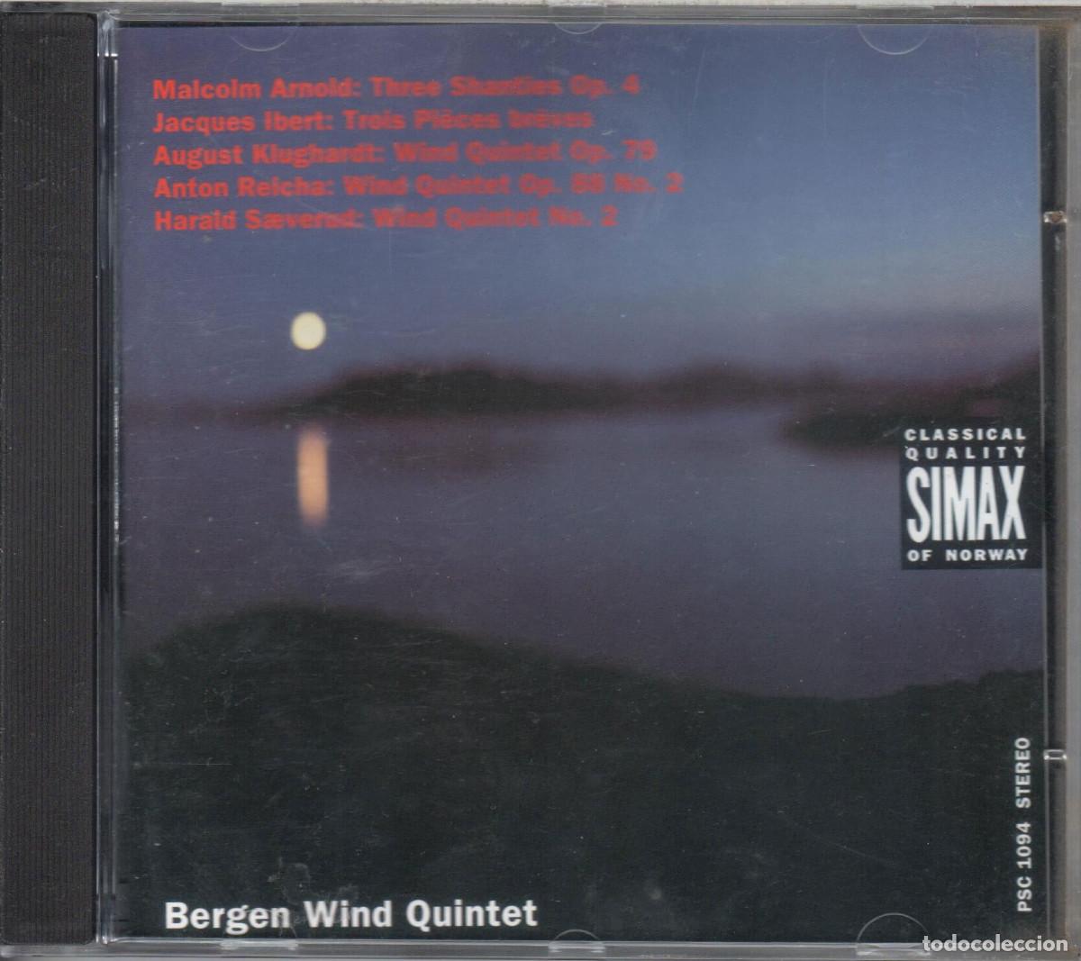 CD de M&uacute;sica: Obras para quinteto de viento de Ibert, Reicha, Arnold, Klughardt, S&aelig;verud Nuevo precintado