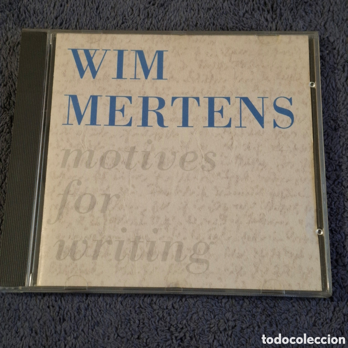 CDs de M&uacute;sica: CD80. Wim Mertens - Motives For Writing, Cd, &Aacute;lbum, Les Disques Du Cr&eacute;puscule, 1989.
