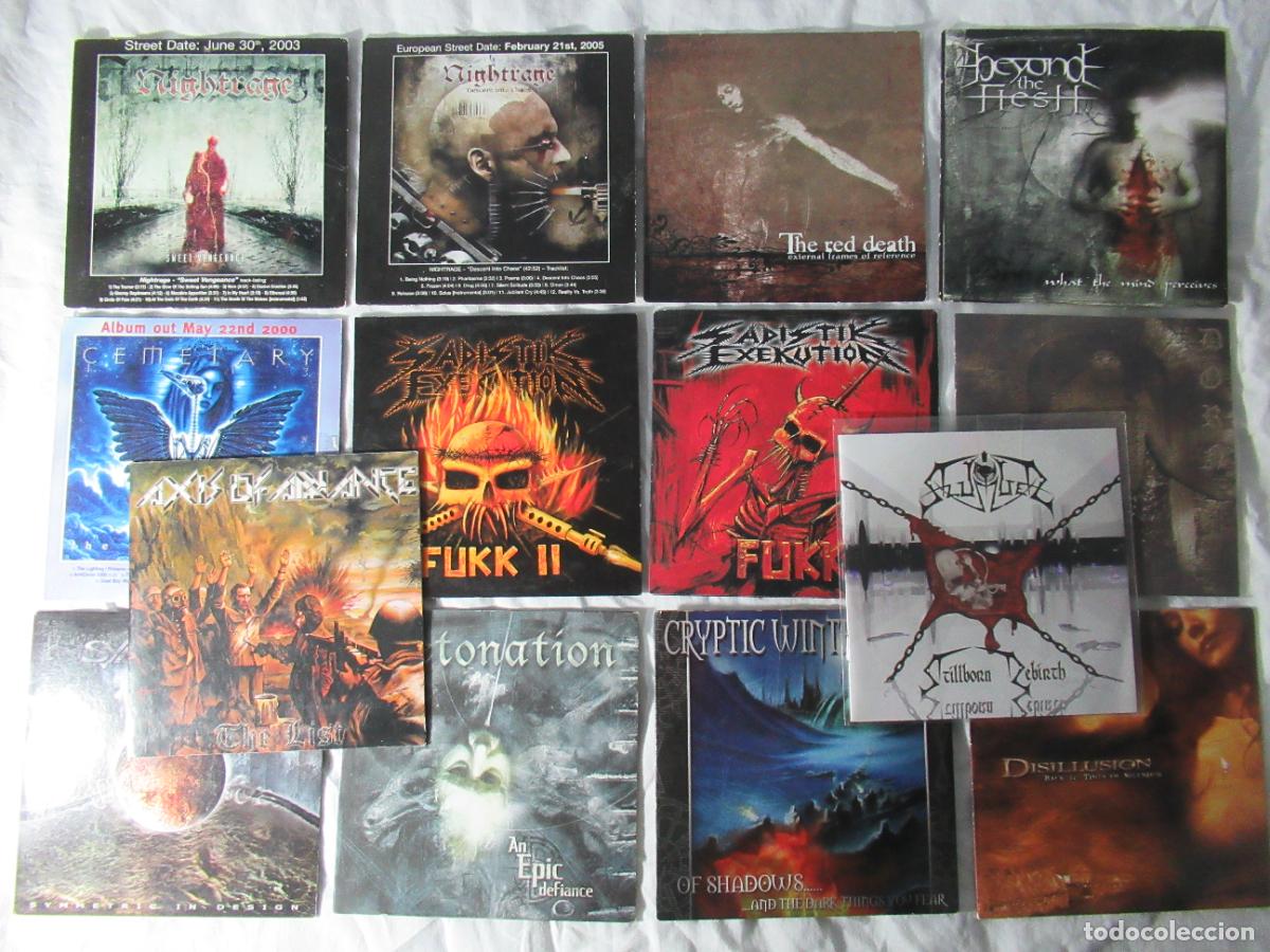 CDs de M&uacute;sica: LOTE 14 CD PROMO DE METAL EXTREMO - DEATH / BLACK / THRASH