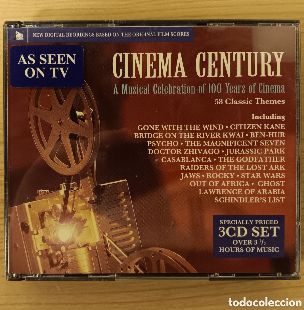 CDs de M&uacute;sica: &rdquo;CINEMA CENTURY - A MUSICAL CELEBRATION OF 100 YEARS OF CINEMA&rdquo; 3CD SILVA SCREEN COMO NUEVO
