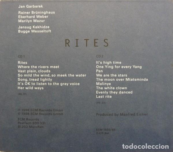 CDs de m&uacute;sica: Jan Garbarek - Rites (2 CDs) (precintado) - Foto 2