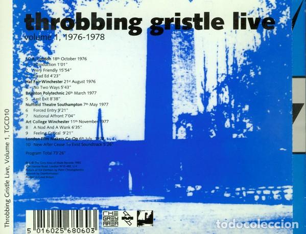 CDs de m&uacute;sica: Throbbing Gristle - Live Volume 1, 1976 - 1978 - Foto 2