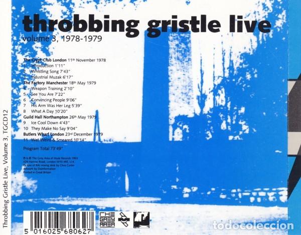CDs de m&uacute;sica: Throbbing Gristle - Live Volume 3, 1978 - 1979 - Foto 2
