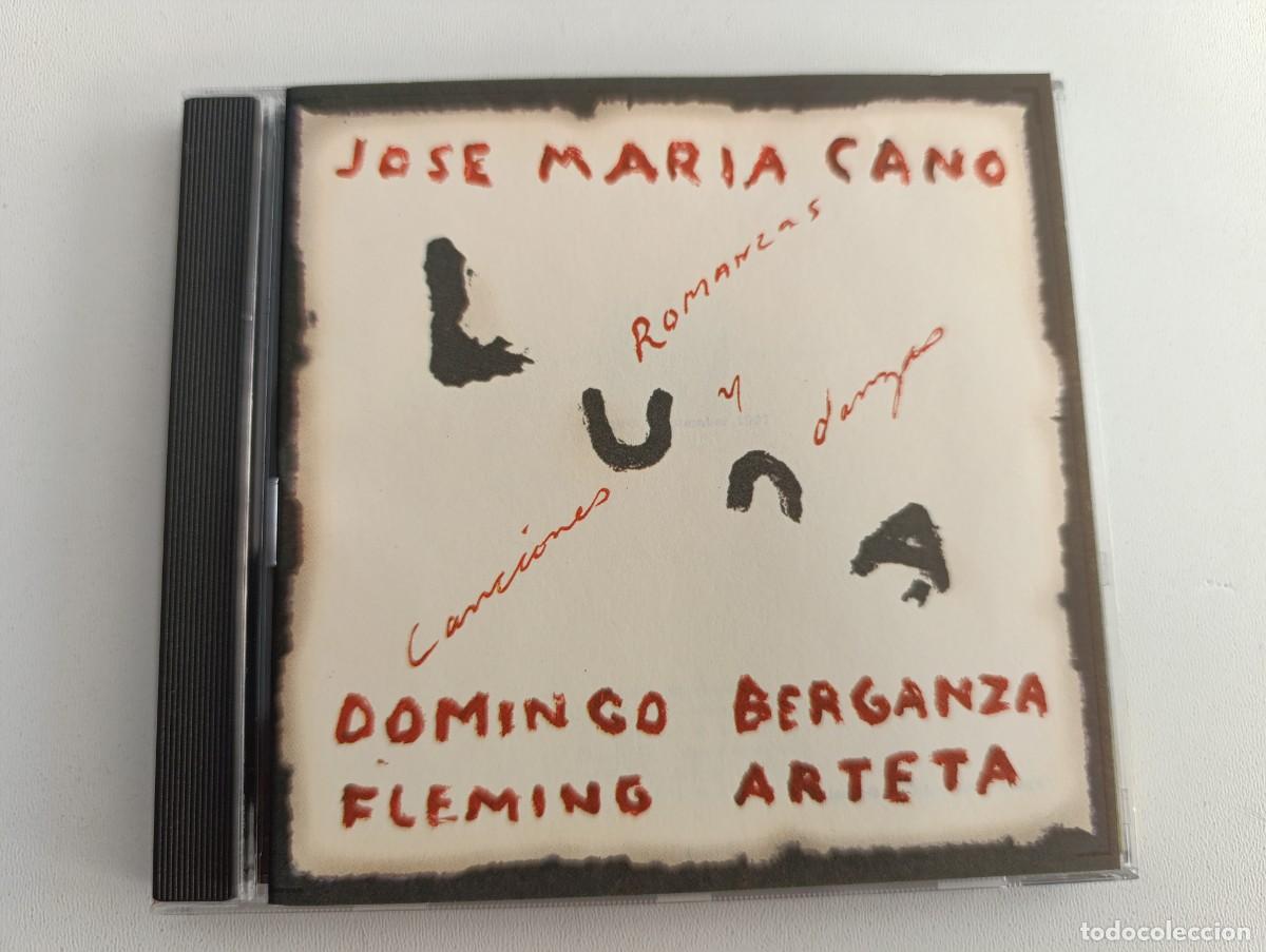 CDs de M&uacute;sica: JOS&Eacute; MAR&Iacute;A CANO 'Luna / Romanzas, Canciones Y Danzas' CD &Aacute;lbum 1997 Joan Albert Amargos Mecano