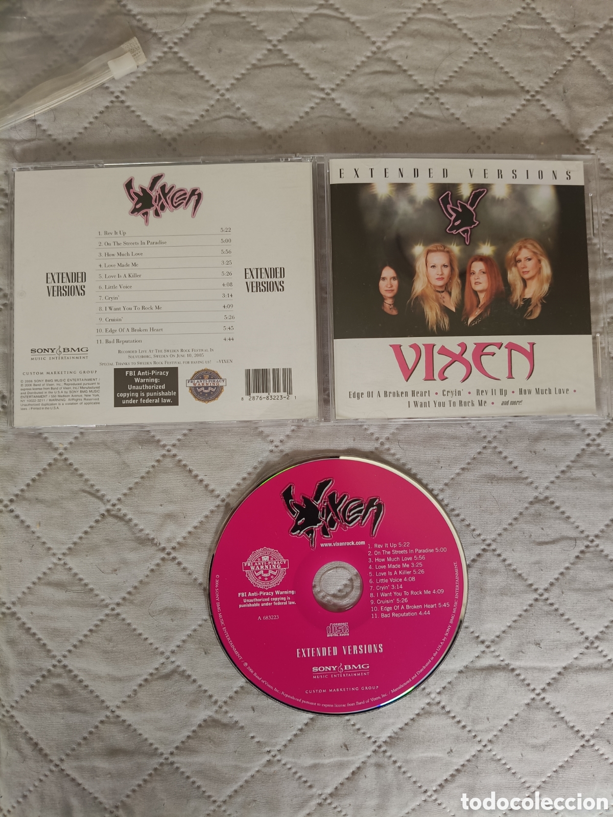 CD de M&uacute;sica: Vixen - extended versions cd