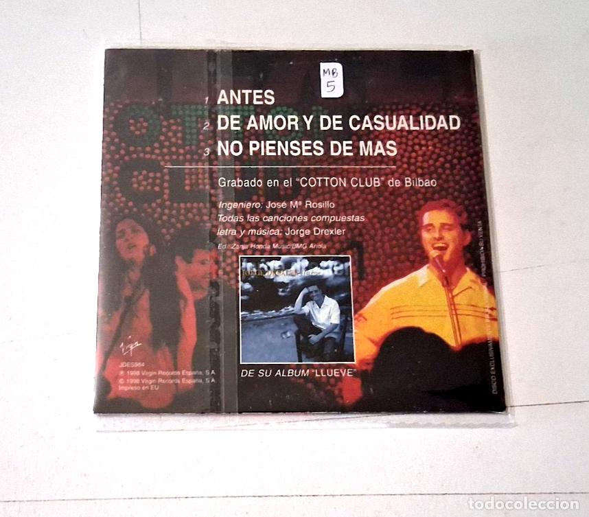 CDs de m&uacute;sica: JORGE DREXLER &rdquo;EN DIRECTO&rdquo; CD SINGLE 3 TRACKS CARDBOARD - Foto 2