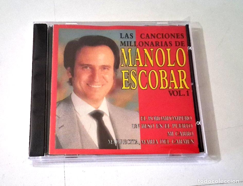 CDs de M&uacute;sica: MANOLO ESCOBAR &rdquo;LAS CANCIONES MILLONARIAS DE MANOLO ESCOBAR VOL 1&rdquo; CD 12 TRACKS