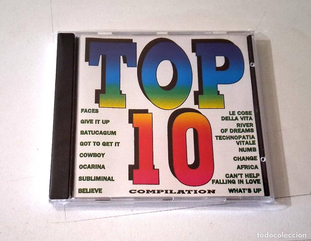 CDs de M&uacute;sica: CD &rdquo;TOP 10 COMPILATION&rdquo; CD 16 TRACKS COMO NUEVO