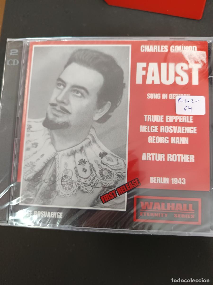 CDs de M&uacute;sica: 2 CD. CHARLES GOUNOD. FAUST, SUNG IN GERMAN. DIR.: ARTUR ROTHER. BERLIN, 1943. FIRST RELEASE