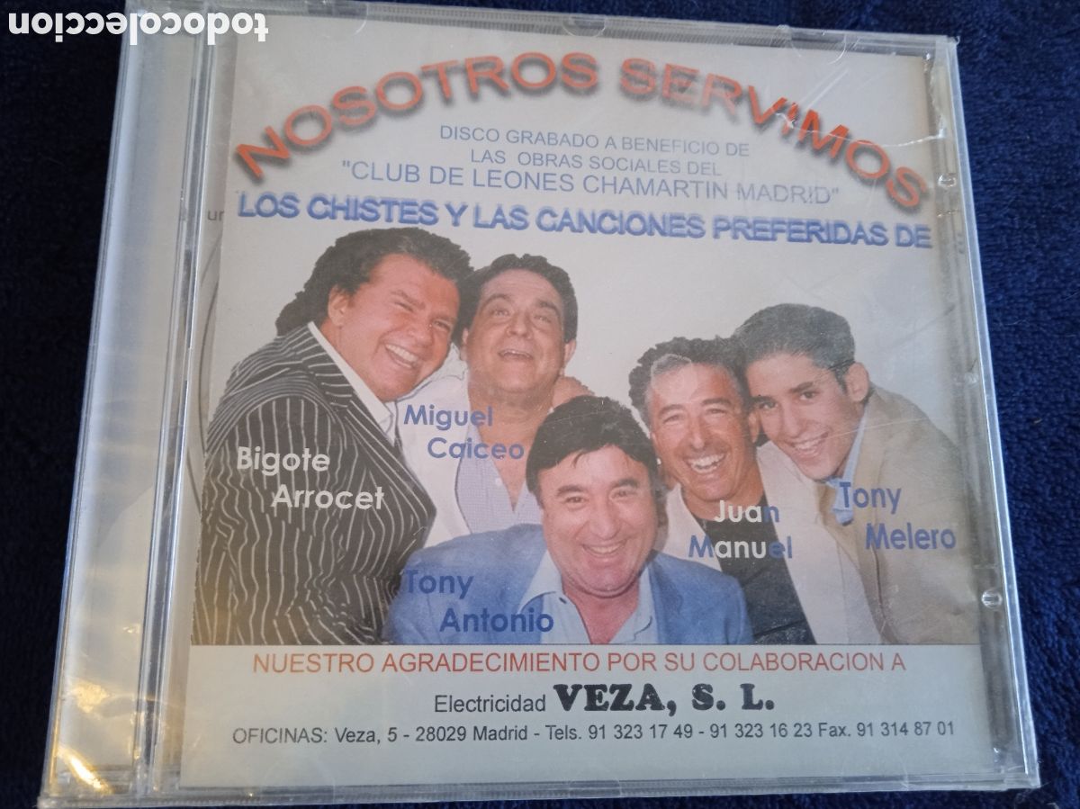 Musik-CDs: CD - NOSOTROS SERVIMOS -CHISTES Y CANCIONES PREFERIDA BIGOTE ARROCET - TONY ANTONIO - MIGUEL CAICEO
