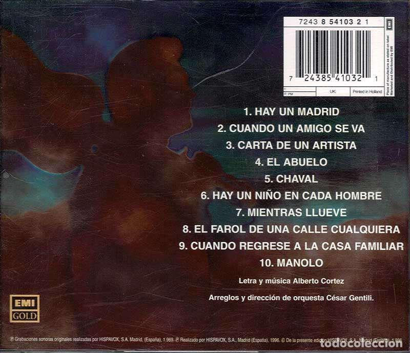 CDs de m&uacute;sica: Alberto Cortez - El Compositor... El Cantante. CD - Foto 2