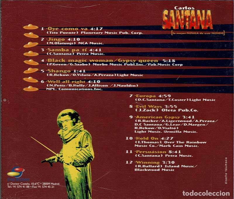 CDs de m&uacute;sica: Carlos Santana - 12 grandes &eacute;xitos en Versi&oacute;n Original. CD - Foto 2