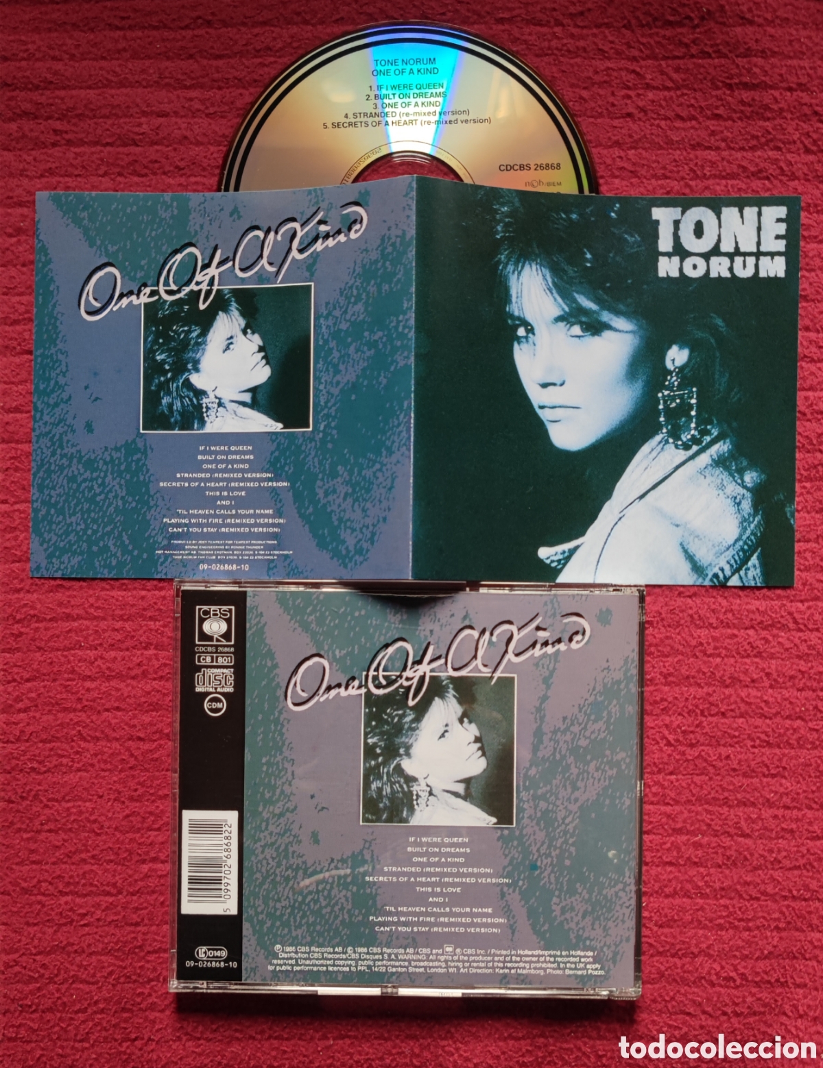 CDs de M&uacute;sica: TONE NORUM: One Of A Kind. Cd Aor, Edici&oacute;n Original 1986 CBS. John Norum, Joey Tempest, EUROPE. Raro
