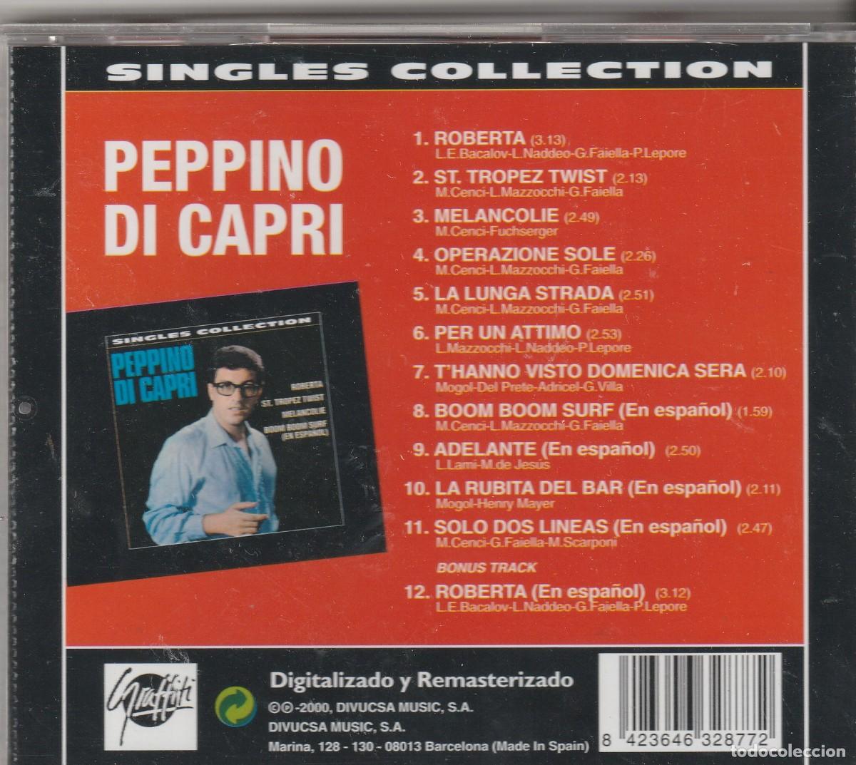 CDs de m&uacute;sica: Peppino Di Capri - Singles Collection-2000-CD, Compilation, Remastered - Foto 2
