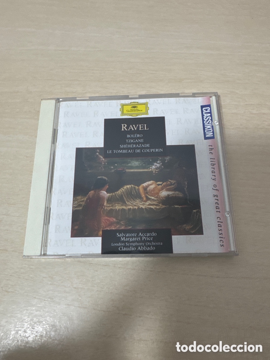 CDs de M&uacute;sica: CD RAVEL BOLERO LE TOMBEAU DE COUPERIN TZIGANE 1989