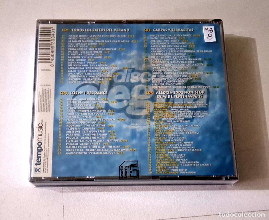 CDs de m&uacute;sica: CD &rdquo;DISCO ALEGRIA 2002&rdquo; 4CD 86 TRACKS - Foto 2