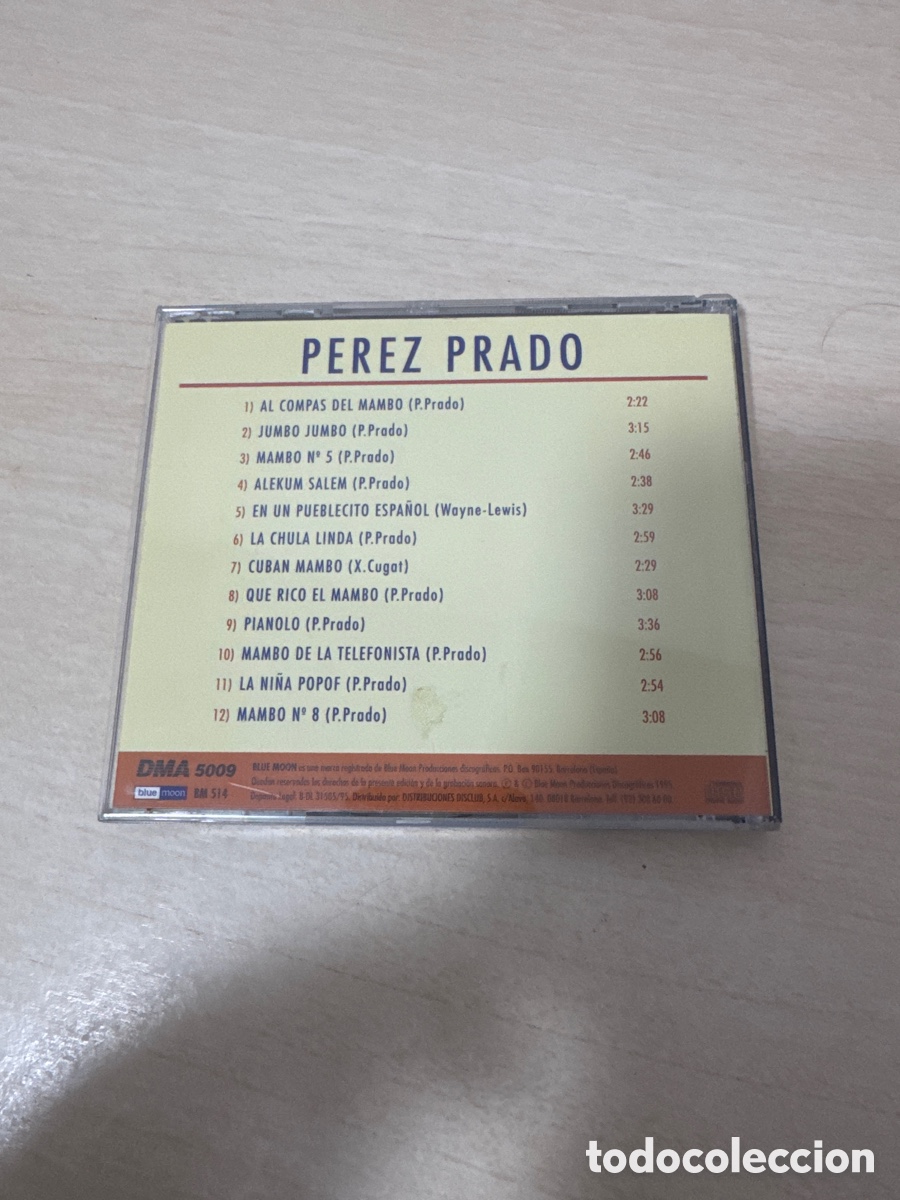 CDs de m&uacute;sica: CD EL REY DEL MAMBO P&Eacute;REZ PRADO 1995 - Foto 4
